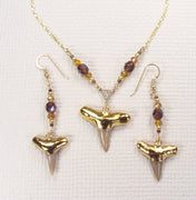 Shark Tooth Necklace and Earring Set