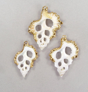 Limited-Time Special: Sliced Maple Leaf Shell Pendants