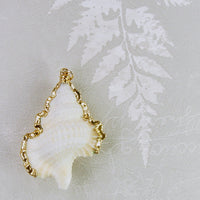 Maple Leaf Shell pendant