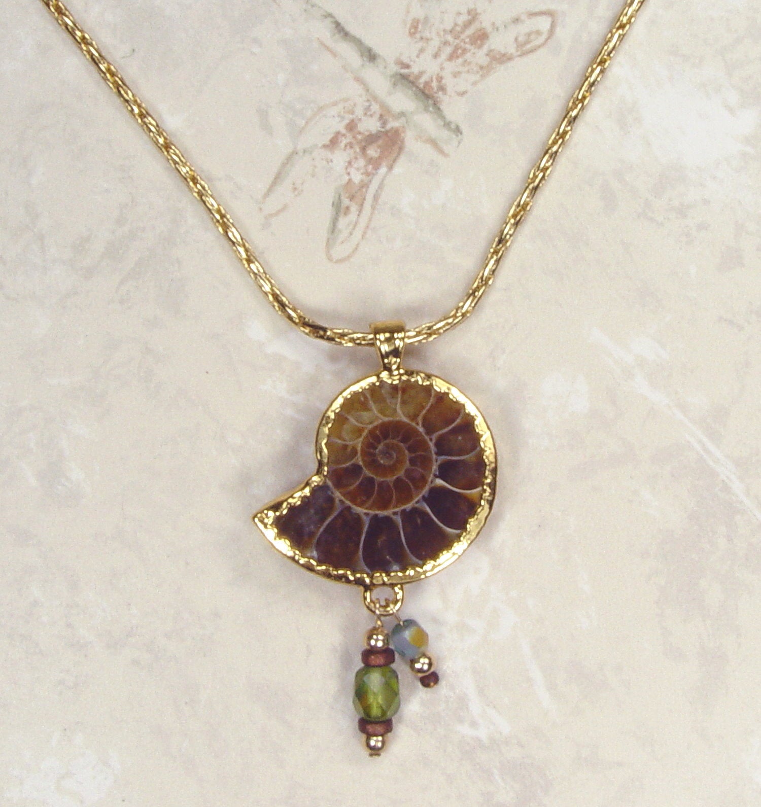 Fossil Ammonite Necklace