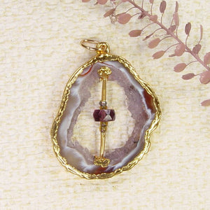 Geode Slice Pendant