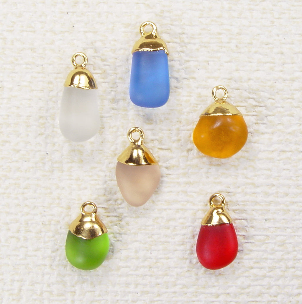 Quantity Discounts:  Sea Glass Drops in Assorted Colors
