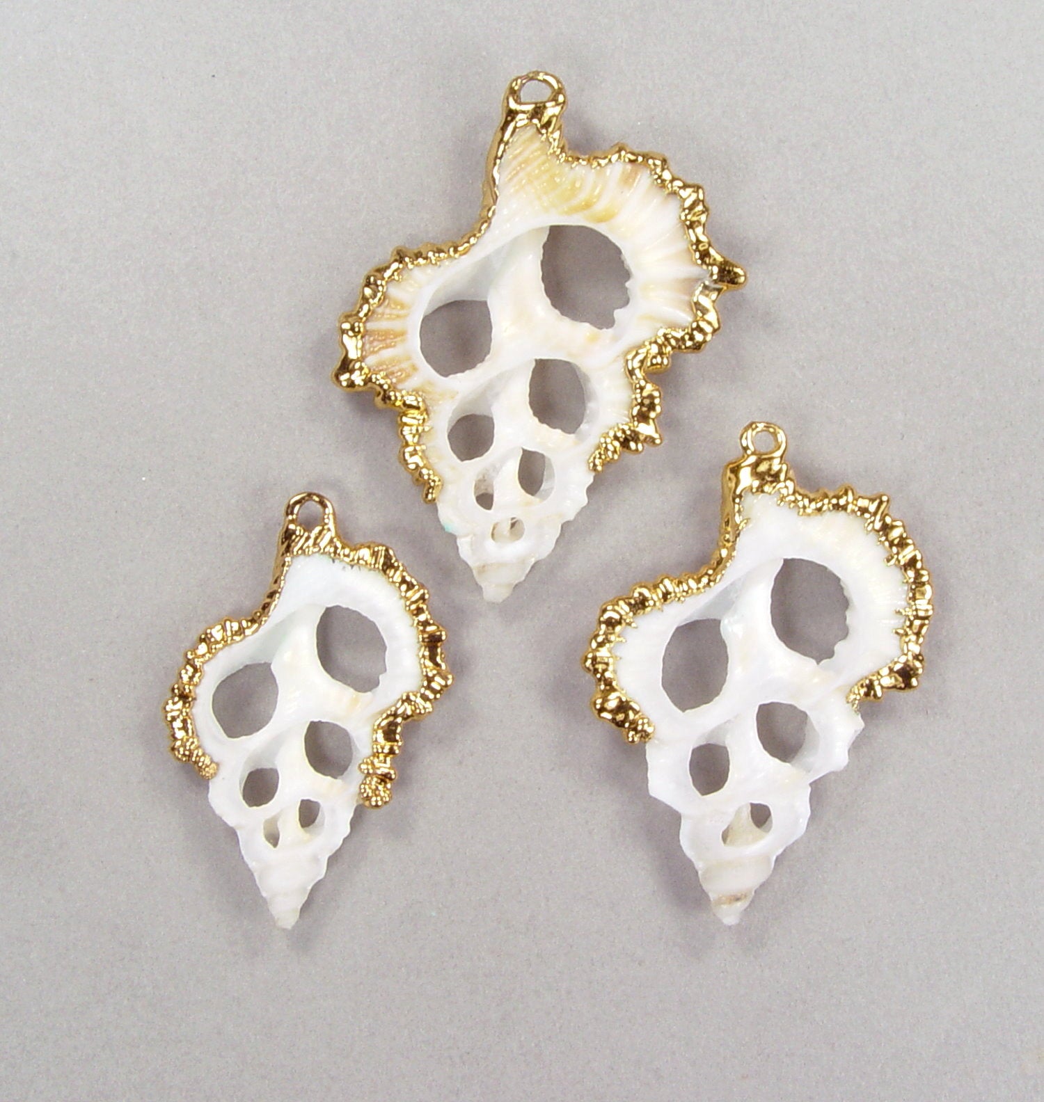 Limited-Time Special: Sliced Maple Leaf Seashell Pendants