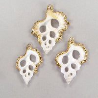 Limited-Time Special: Sliced Maple Leaf Shell Pendants