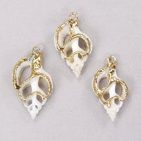 Limited-Time Specials: Small Sliced Shell Drops with 18k Electroformed Gold