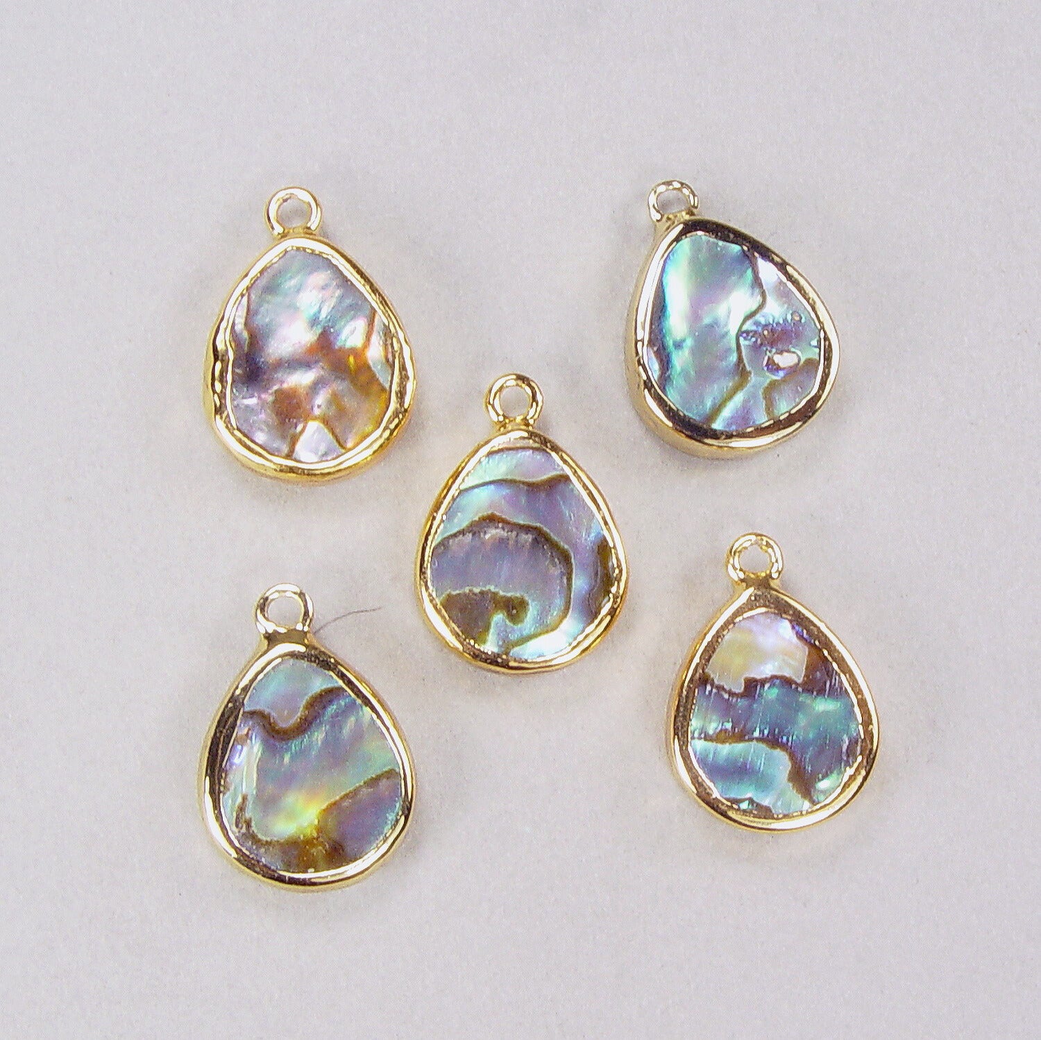 Quantity Discount: Large Paua Shell (Abalone) Teardrop Dangles