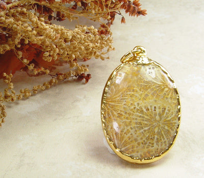 Fossil Coral Pendant