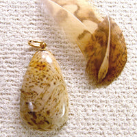 Fossil Palm Wood Root Pendant