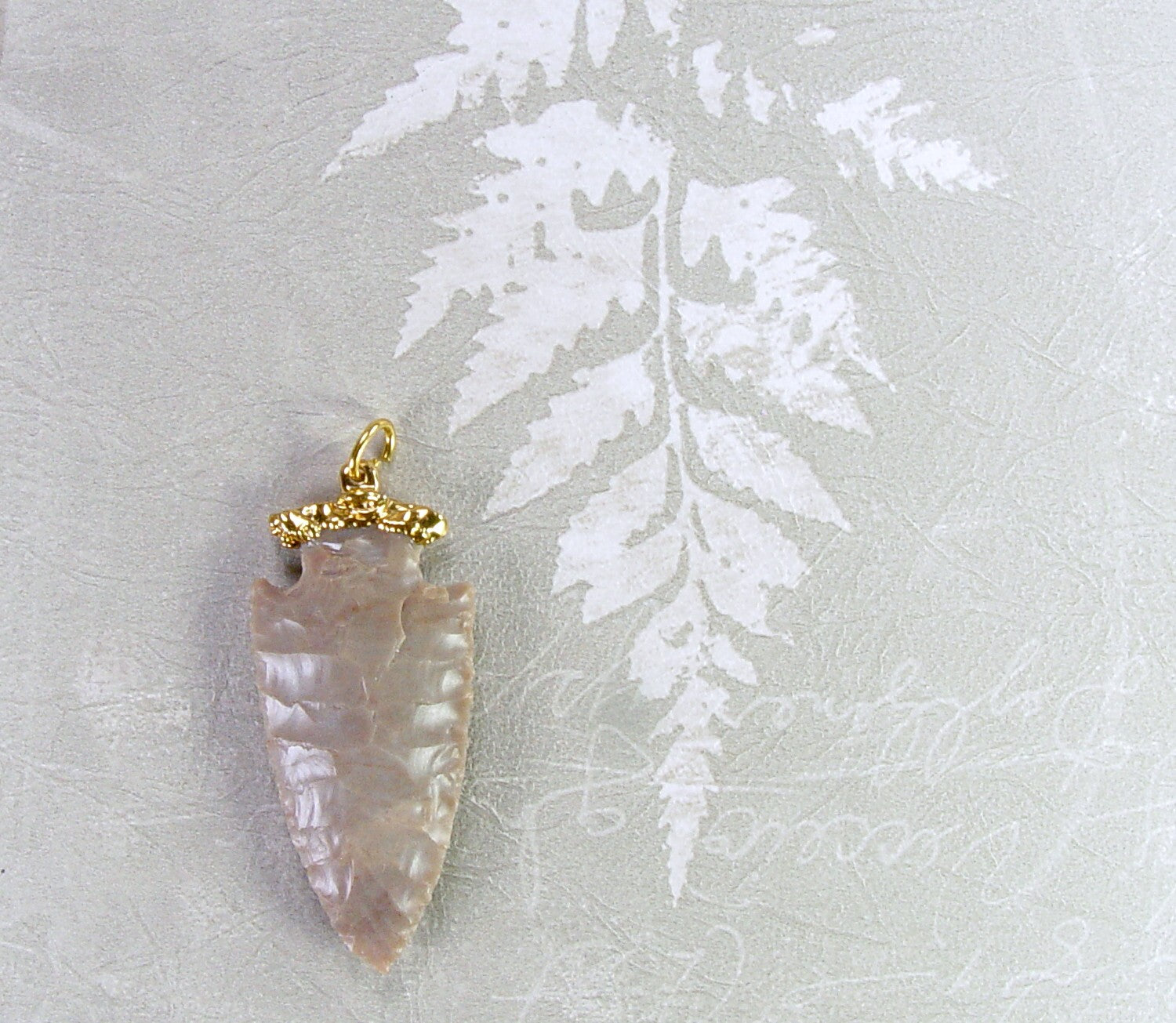 Spear Point Pendant with Electroformed 18kt Gold