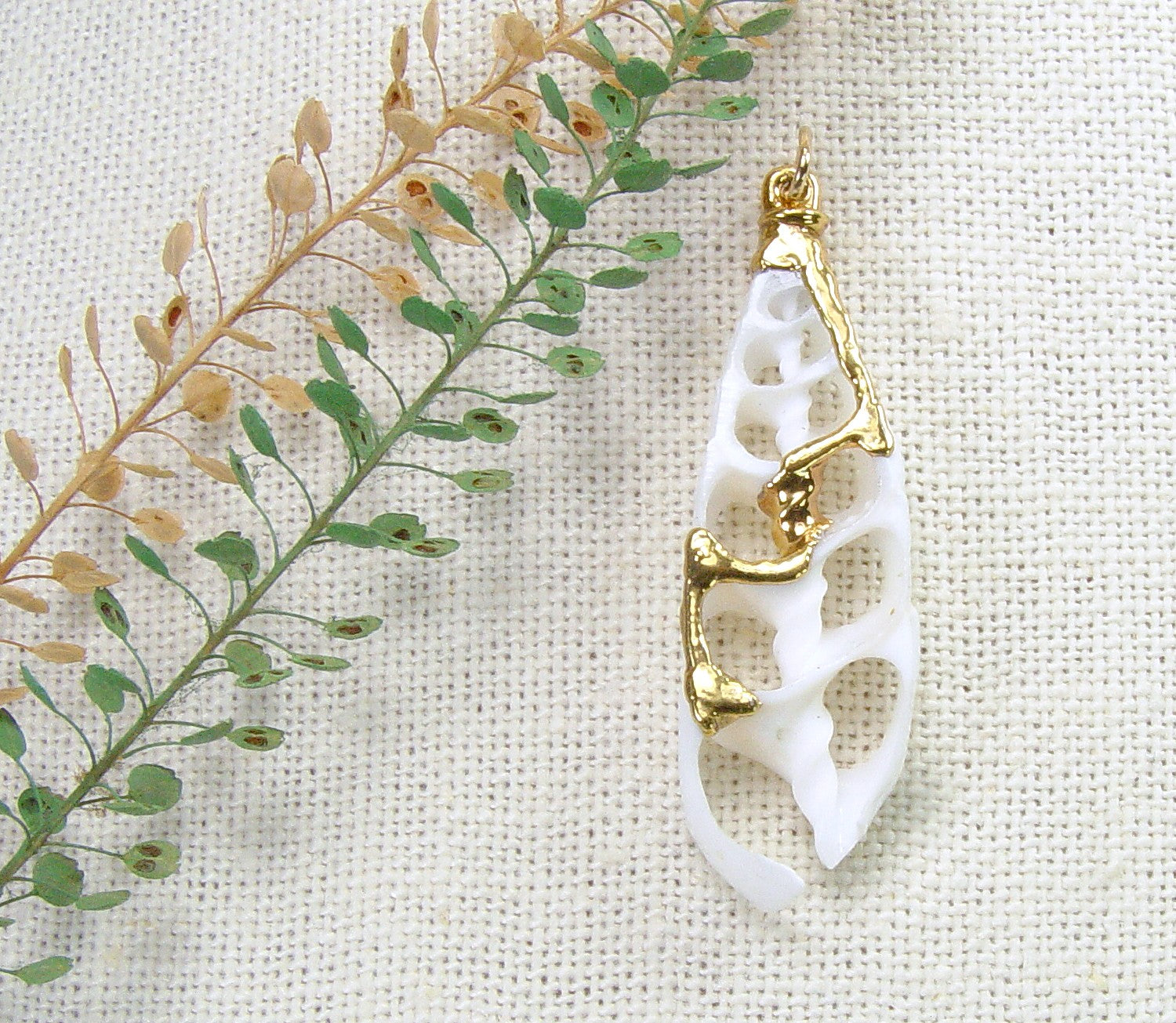 Sliced Shell Pendant