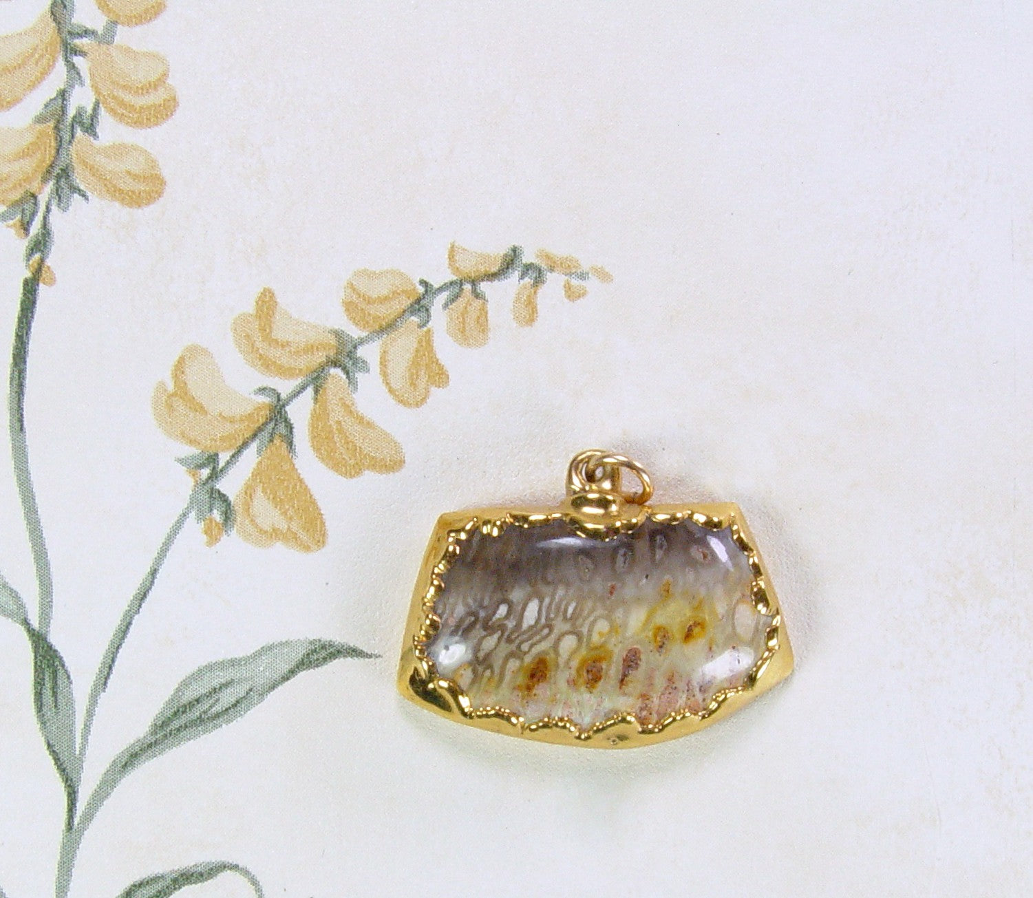 Fossil Pine Cone Pendant
