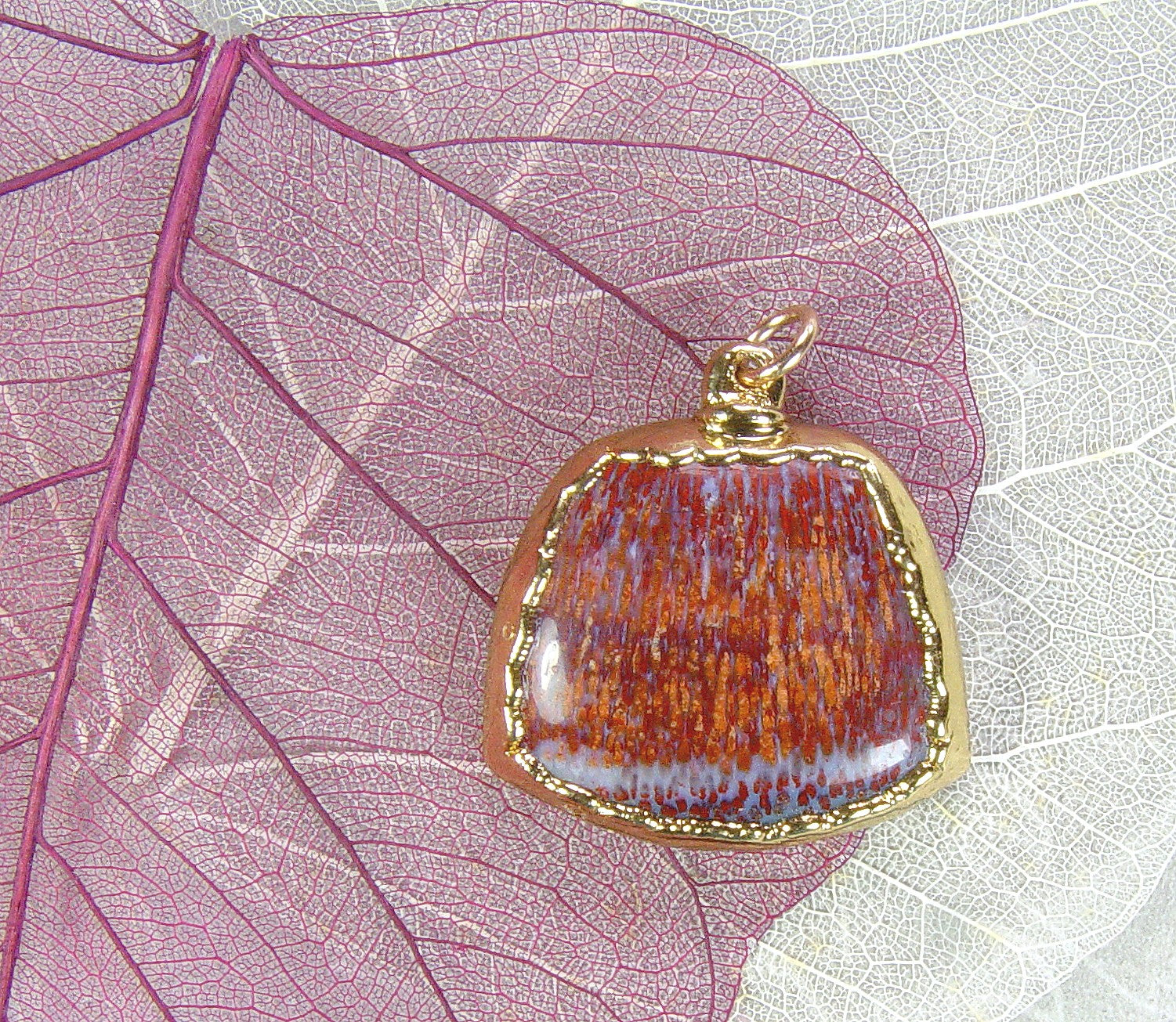 Fossil Palm Wood Pendant