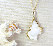 Maple Leaf Shell Necklace