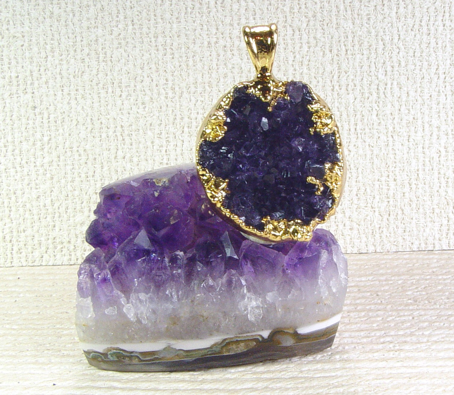 Amethyst Crystal Pendant