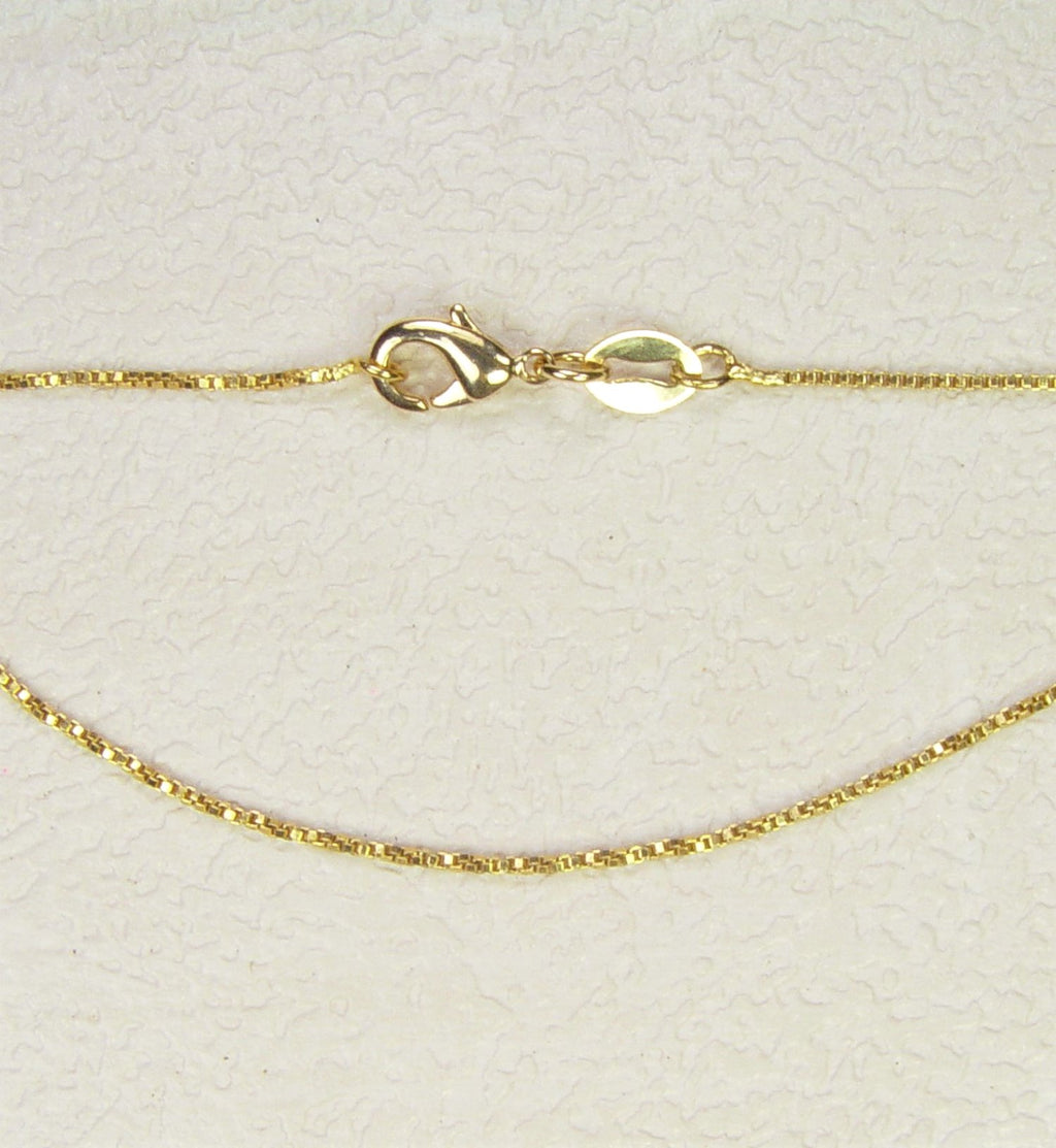 (A1)  Gold-Filled Box Chain
